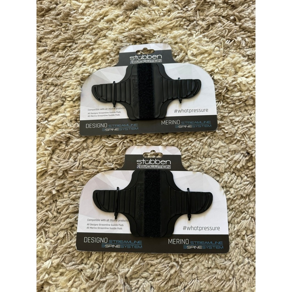 Stubben Saddle Component for 3Spine Streamline Saddle Pads Set of 2 Black NEW‎